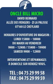 Oncle bill micro le Cheylard